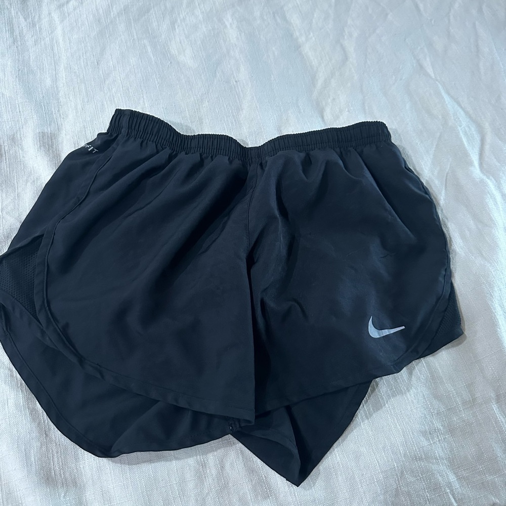 Black Nike running shorts